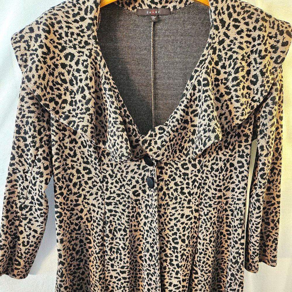Fever Animal Print Dress Jacket Sz XL